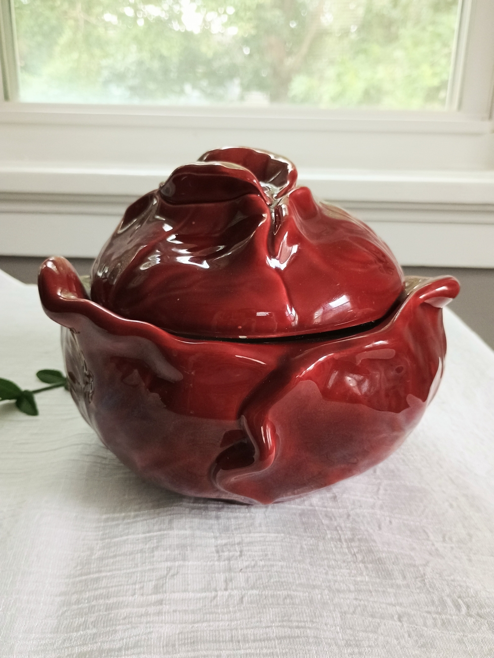 🍄 FAIRY CORE 🍄 VtG Handmade Red Cabbage Kitchen Canister, Eclectic Grandpa